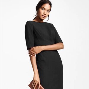 Brooks Brothers Elegant Black Long Sleeve Dress
